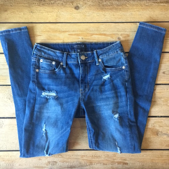 Just USA Denim - NEW Just USA Kharissa Distressed Skinny Jeans